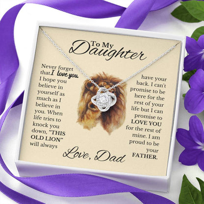 Never Forget I Love You -Love Knot Necklace